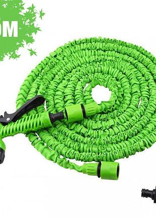 Шланг садовый magic house 7.5 м с распылителем (6 режимов) green