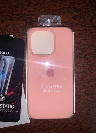 Чохол для iphone 14 pro +захисне скло
