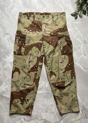 Тактичні карго штани камуфляжні combat bdu desert camo choclate chip 6 color
