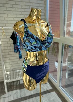 Купальник на кісточках 1xl роздільний висока посадка shein