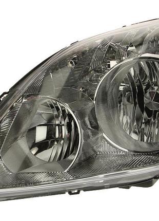 Фара передняя honda cr-v 2 2004-2006, левая h1/h1, с белым указ.поворота, электрическая регулировка, depo, 217-1154l-ld-em