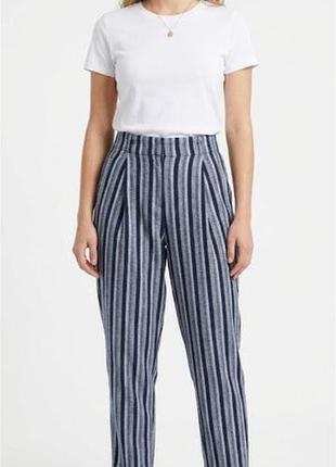 Штаны бананы в полоску женские m&s xl
