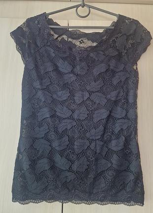 Футболка жіноча,чорна,розмір м,рукава короткі, подовжена, нарядна,прозора,пряма
