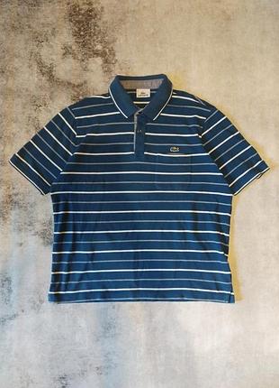 Поло lacoste у смужку оригінал