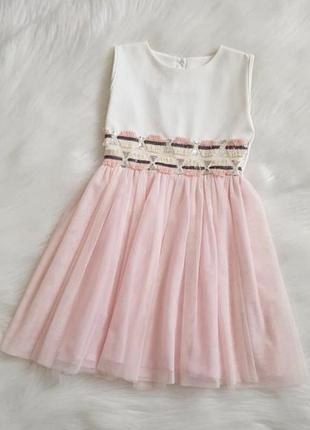 🌸 святкова сукня h&m для дівчинки 128 см, стан ідеальний