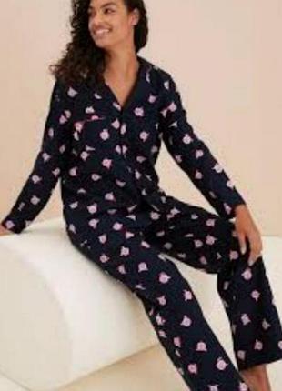 Новая котоновая пижама m&s collection