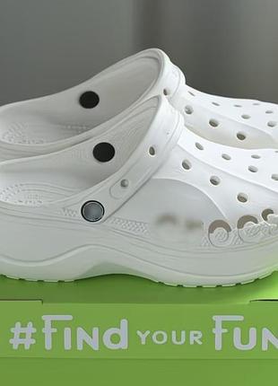 Тапки crocs белые 5
