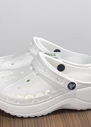 Тапки crocs белые 2