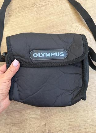 Сумка olympus чорна м'яка з регульованим ременем, відмінний стан