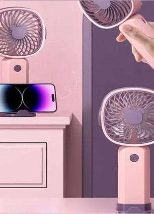 Вентилятор настільний міні ручний акумуляторний з usb handheld fan and ly-838 klw-f8
