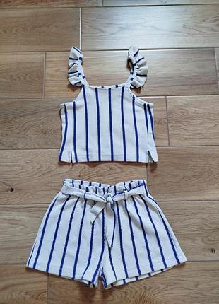 Летний костюм zara для девочки
