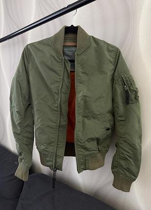 Бомбер alpha industries ma-1 оливковий xs, оригінал