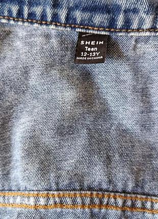 Джинсовая куртка для девочки shein 3