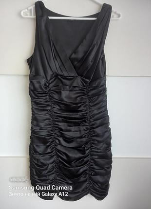 Молодіжне плаття zara з подвійною тканиною на грудях і спині тканина атлас