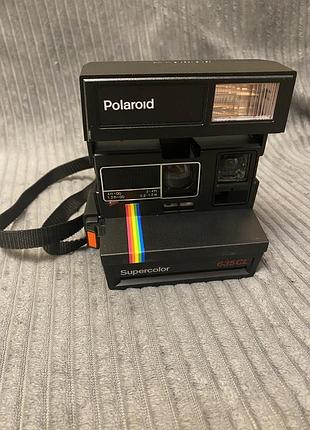Вінтажна камера фотоапатар миттєвої зйомки polaroid supercolor 635cl
