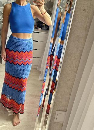 Спідниця максі + топи  zara  xs/s