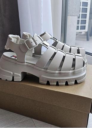 Женские сандалии tommy jeans fisherman sandal белые размер 36