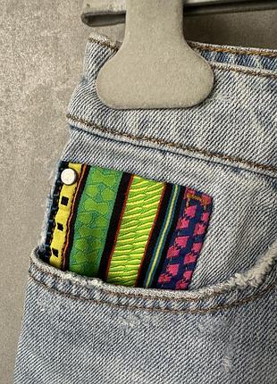 Шорты fashion agains aids denim 36 h&m s 5