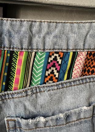 Шорты fashion agains aids denim 36 h&m s 2