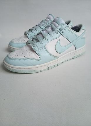 Кожаные кроссовки nike dunk