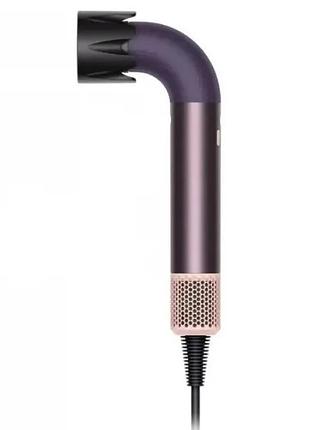 Фен стайлер super hairdryer мультистайлер 1600 вт прилад для волосся з холодним гарячим повітрям 4 насадки фіолетовий hp-3v