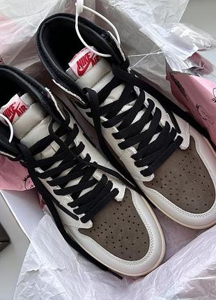 Кросівки високі nike jordan 1 retro high travis scott cd4487-100