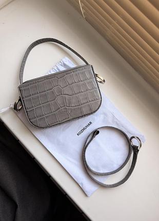 Шкіряна сумка croco sum bag s бренду kozhuhar