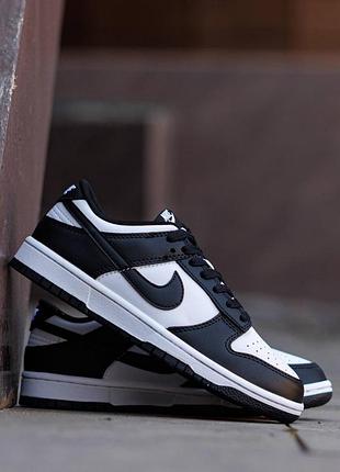 Кроссовки nike sb dunk low найк сб данк лоу белые черные для мужчин и женщин удобные