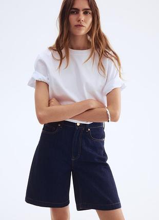44/12/l h&m нові фірмові жіночі джинсові шорти бермуди оригінал