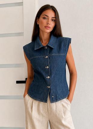 Жилет джинсовий zara
