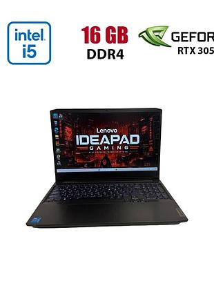 Игровой ноутбук lenovo ideapad gaming 3 15ihu6 / 15.6" (1920x1080) ips / intel core i5-11320h (4 (8) ядра по 2.5 - 4.5 ghz) / 16
