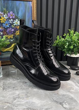 Louis vuitton ботинки ботинки мужские черные с монограммой 42.5 eur