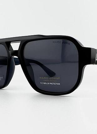 Чоловічі сонцезахисні окуляри marc john mj0851 col.147-p8 polarized чорні авіатори з поляризацією