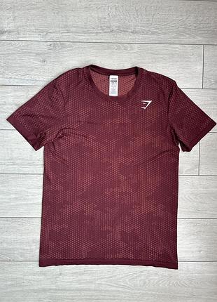 Мужская спортивная футболка джимшлак gymshark geo seamless t-shirt size l л размер джерси майка оригинал