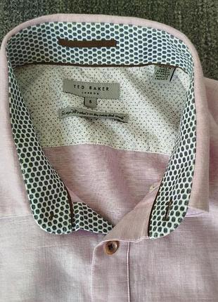 Сорочка льон бавовна ted baker 4