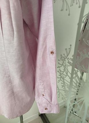 Сорочка льон бавовна ted baker 3