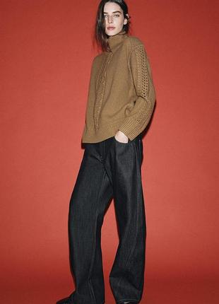 Розкішний теплий светр zara з 100% вовни