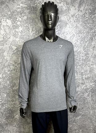 Gymshark кофта лонгслив xl размер спортивная серая