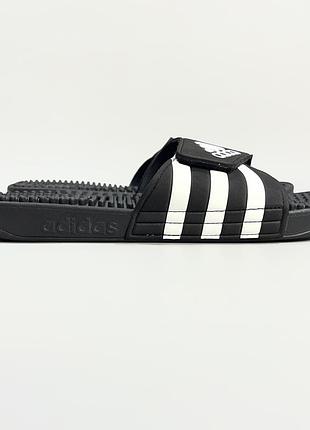 Оригінальні чоловічі чорні масажні шльопанці adidas adissage (f35580) — розмір 44.5 (28.5 см)