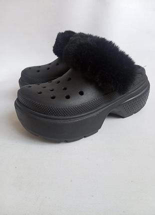 Утеплені жіночі сабо crocs
