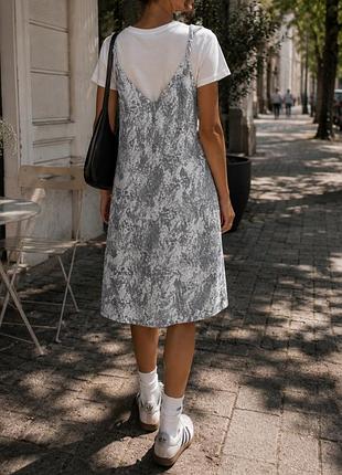 Коротка сукня мармурова прямий короткий сарафан just female