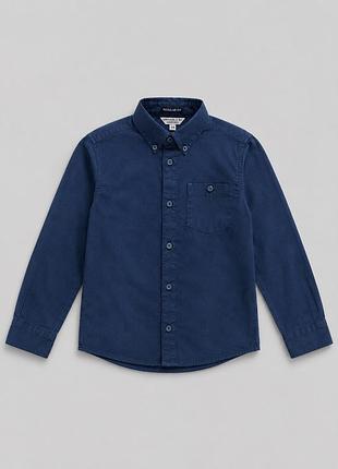 Рубашка для мальчика piazza italia темно-синий 5-6 лет (116 см) код: pit1501 220 d-blue