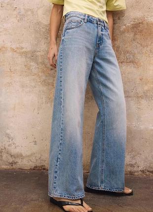 Джинси wide leg палаццо