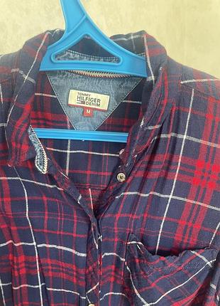 Tommy hilfiger denim сорочка в клітинку