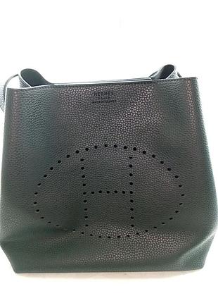 Большая сумка-тоут женская из натуральной кожи в стиле hermes evelyne.