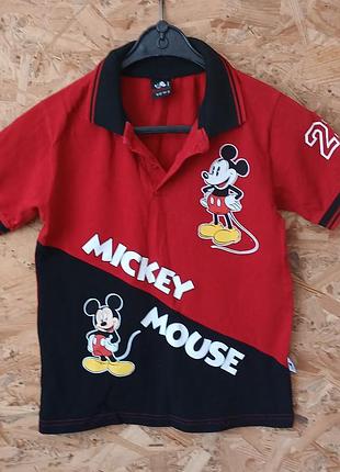 Яркая футболка-поло mickey mouse для мальчика 11–12 лет (р. 146-152) яркая футболка-поло mickey mouse для мальчика 11–12 лет (р. 144–152)
