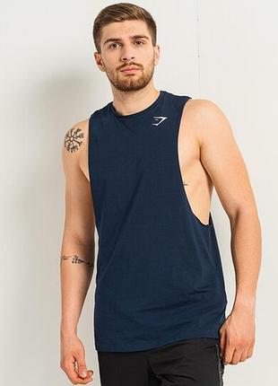 Чоловіча фітнес майка gymshark tank top men m salmon critical drop arm