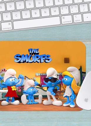 Коврик для мыши смурфики smurfs средний 003 (290х250х3мм)
