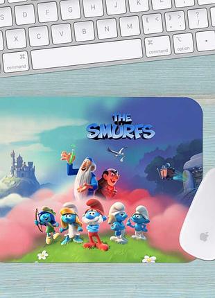 Коврик для мыши смурфики smurfs средний 002 (290х250х3мм)