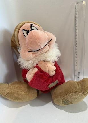 Колекційна м'яка іграшка disney store grumpy гном буркотун білосніжка та сім гномів